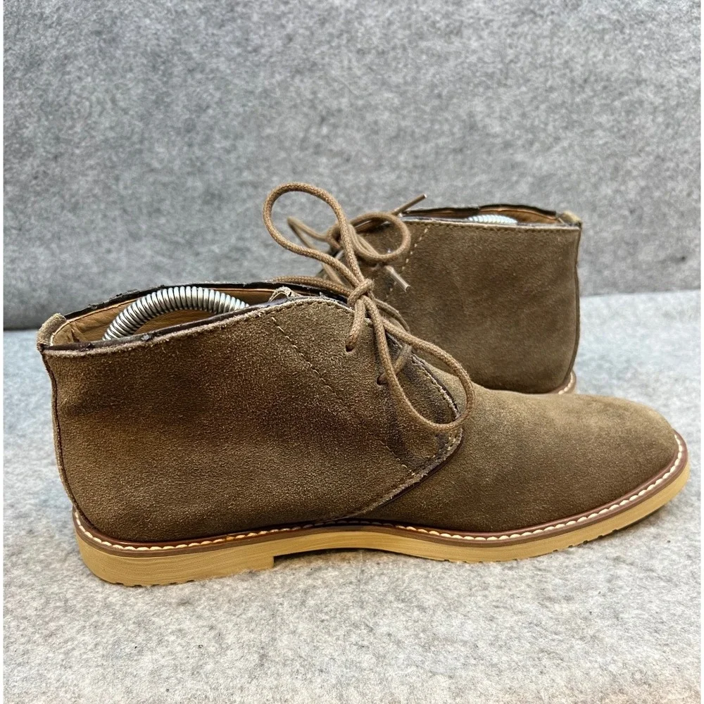 Banana Republic Mens Suede Chukka Boots Olive Brown Lace Up Desert Boots Size 8